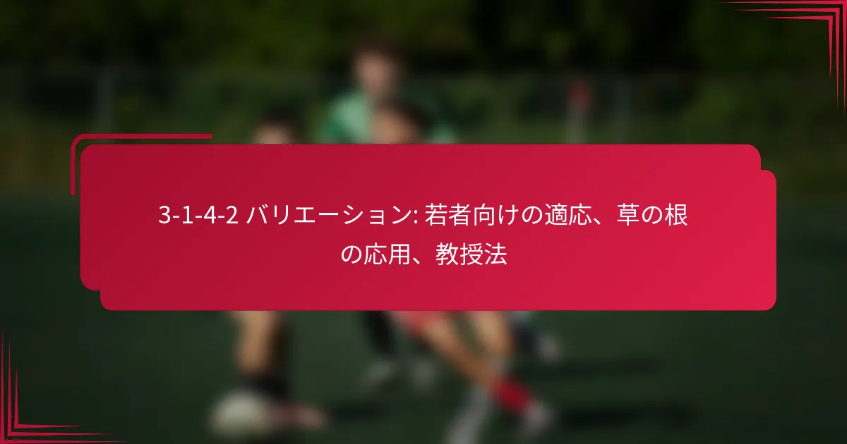 Read more about the article 3-1-4-2 バリエーション: 若者向けの適応、草の根の応用、教授法