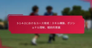 Read more about the article 3-1-4-2におけるユース育成：スキル構築、ポジショナル理解、戦術的意識