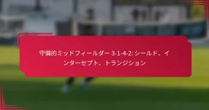Read more about the article 守備的ミッドフィールダー 3-1-4-2: シールド、インターセプト、トランジション